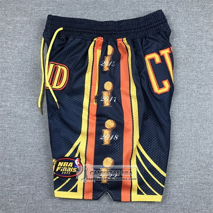 Pantalone Golden State Warriors Stephen Curry 2022 NBA Finals Azul